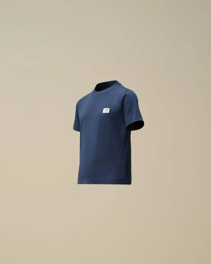 CP Company Clothing 23 U16 Cotton Jersey 301 Logo TShirt Estate Blue 8211 Kids CP Company Clothing 23 U16 Cotton Jersey 301 Logo TShirt Estate Blue 8211 Kids