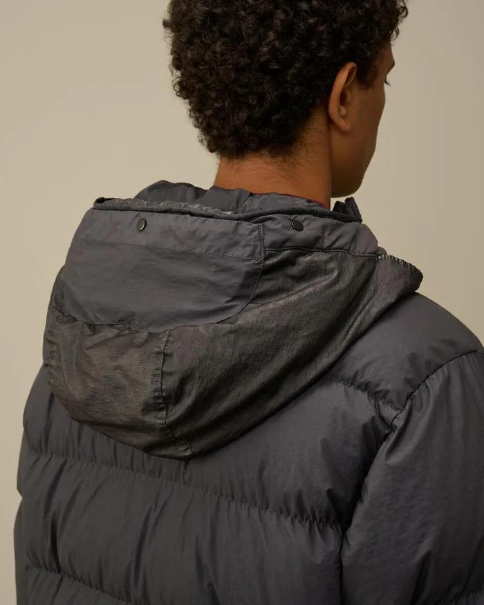CP Company Jacket and Coats BiTM Goggle Down Jacket Black Sand 8211 Man