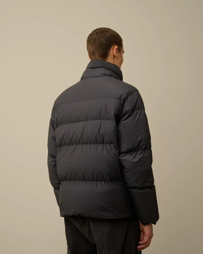 CP Company Jacket and Coats BiTM Hooded Down Jacket Black Sand 8211 Man