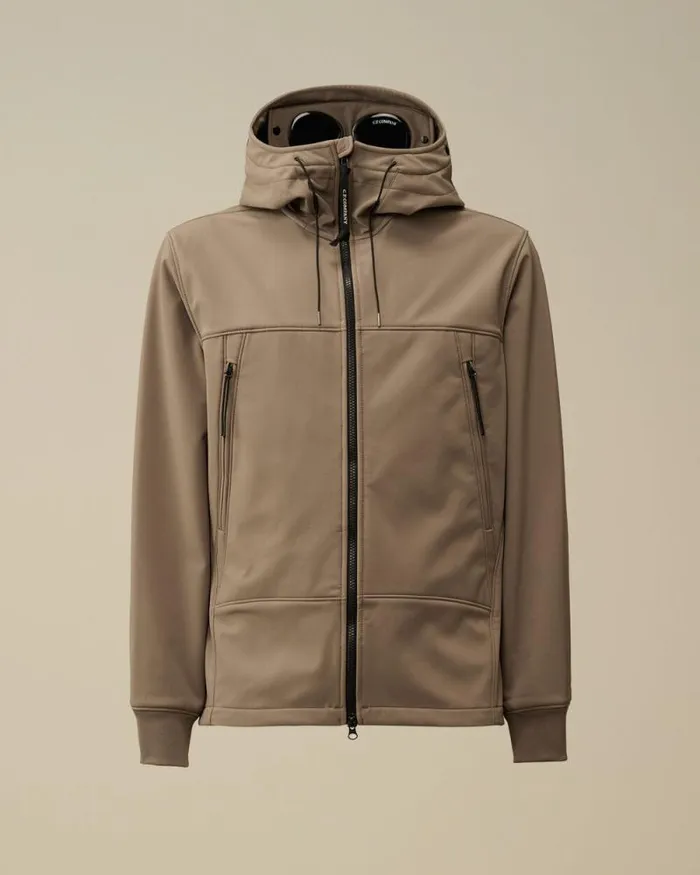 CP Company Jacket and Coats CP ShellR Goggle Jacket Walnut Beige 8211 Man