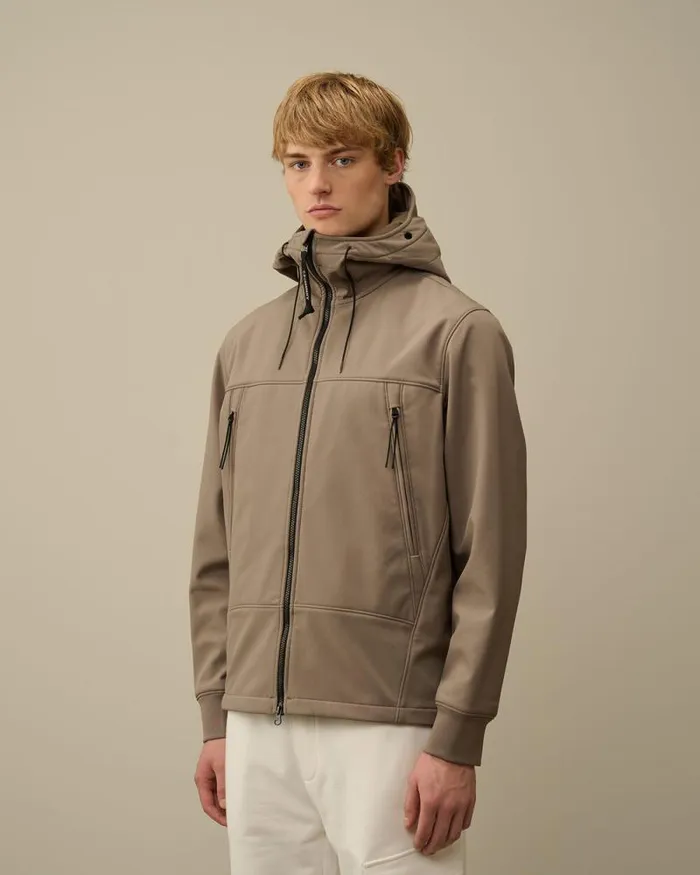 CP Company Jacket and Coats CP ShellR Goggle Jacket Walnut Beige 8211 Man
