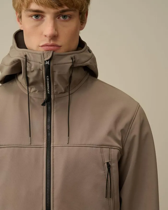 CP Company Jacket and Coats CP ShellR Goggle Jacket Walnut Beige 8211 Man