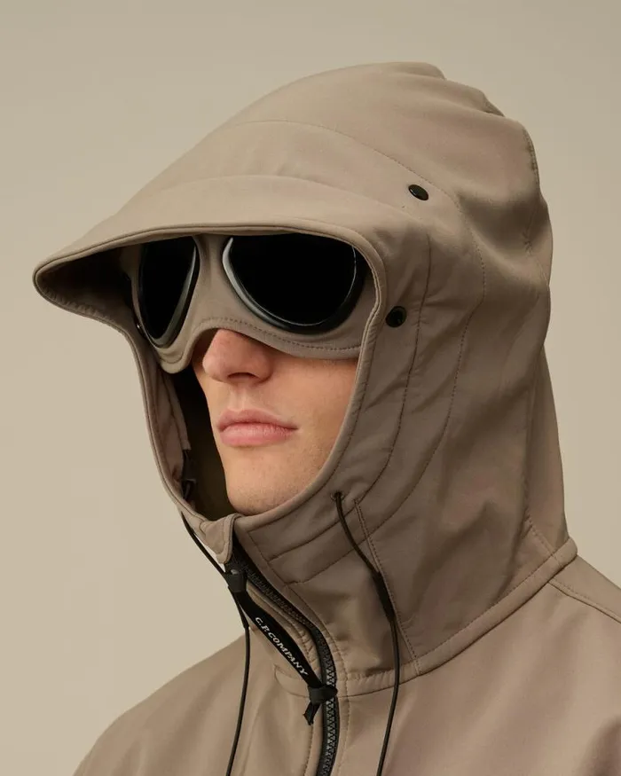 CP Company Jacket and Coats CP ShellR Goggle Jacket Walnut Beige 8211 Man
