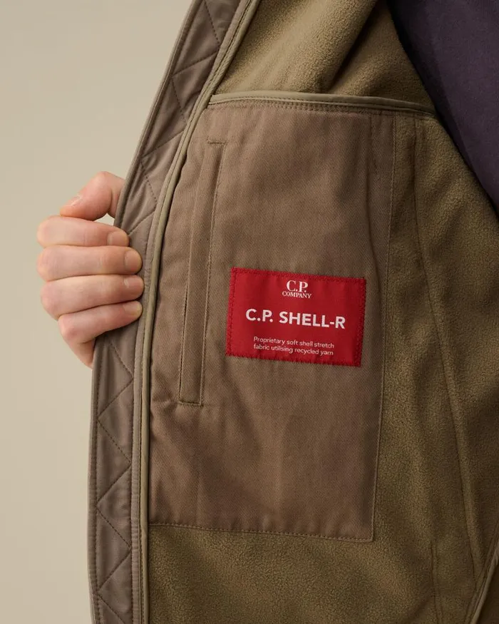 CP Company Jacket and Coats CP ShellR Goggle Jacket Walnut Beige 8211 Man