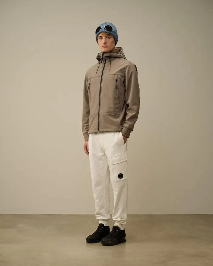 CP Company Jacket and Coats CP ShellR Goggle Jacket Walnut Beige 8211 Man