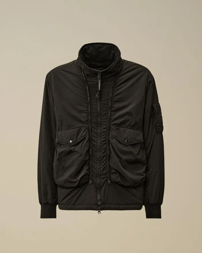 CP Company Jacket and Coats ChromeR Body Zippers Padded Jacket Black 8211 Man CP Company Jacket and Coats ChromeR Body Zippers Padded Jacket Black 8211 Man