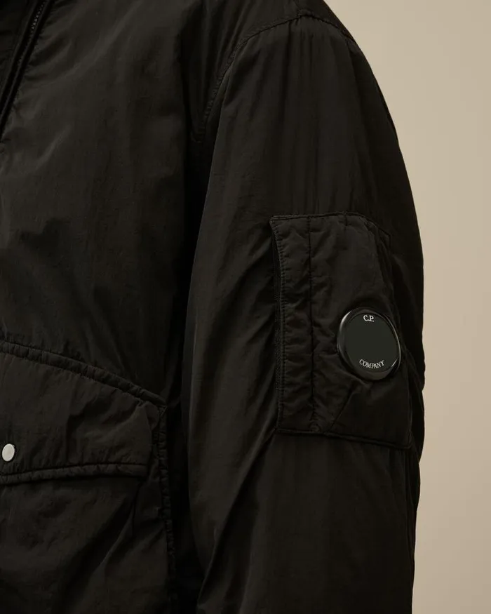 CP Company Jacket and Coats ChromeR Body Zippers Padded Jacket Black 8211 Man