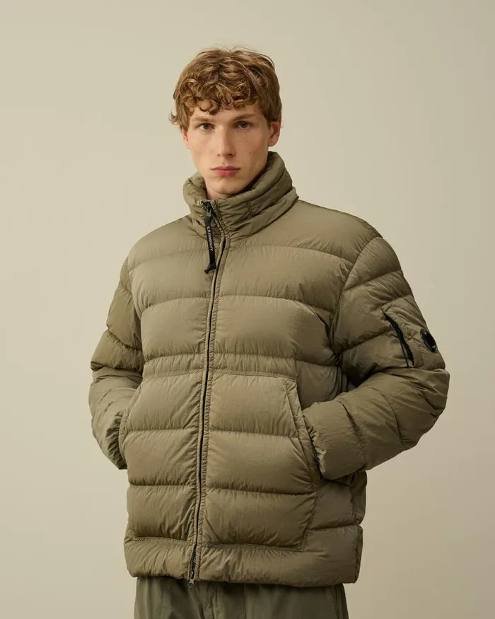 CP Company Jacket and Coats ChromeR Down Jacket Walnut Beige 8211 Man