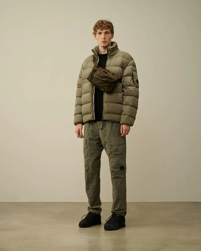 CP Company Jacket and Coats ChromeR Down Jacket Walnut Beige 8211 Man