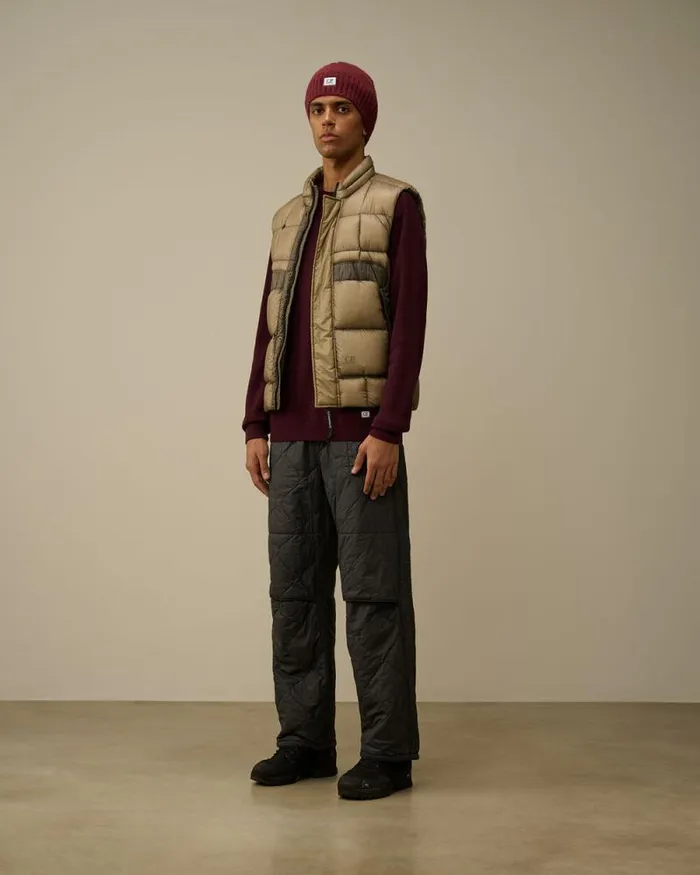 CP Company Jacket and Coats DD Shell Down Vest Vintage Khaki Beige 8211 Man
