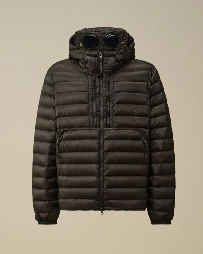 CP Company Jacket and Coats DD Shell Goggle Down Jacket Black 8211 Man