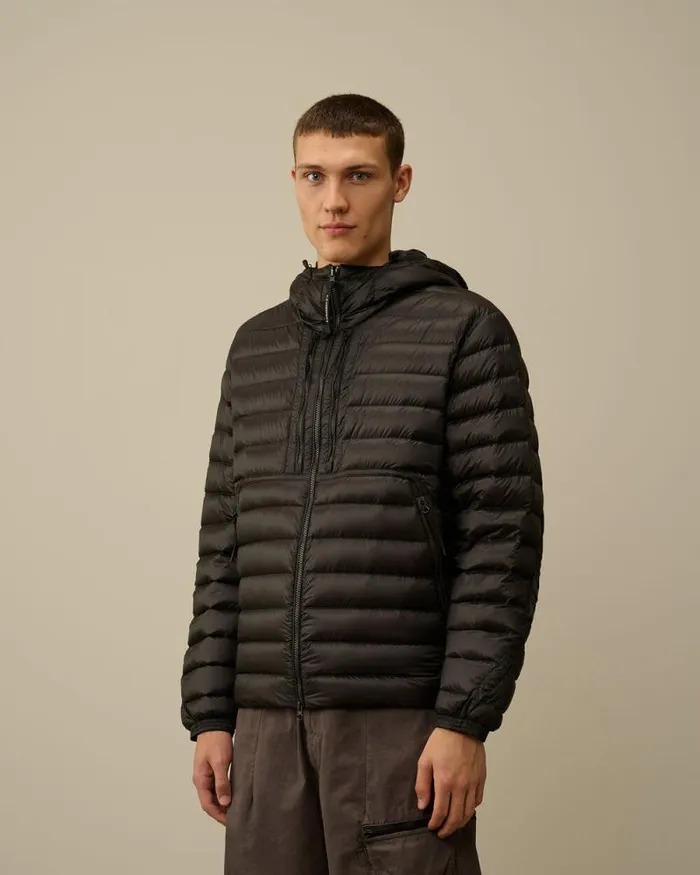 CP Company Jacket and Coats DD Shell Goggle Down Jacket Black 8211 Man