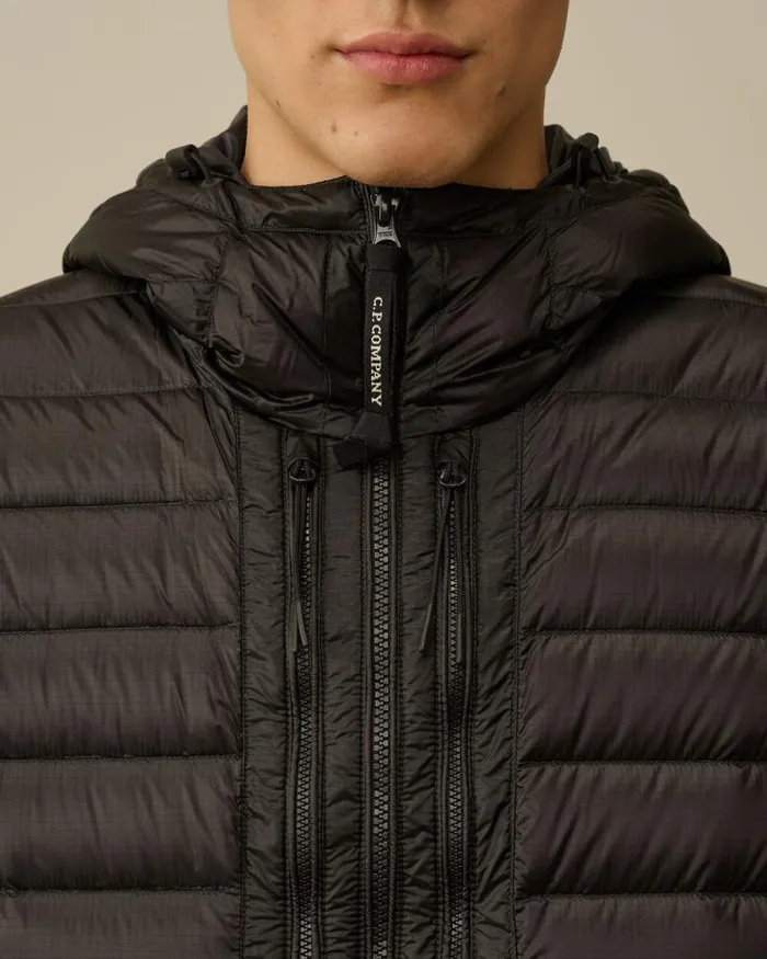 CP Company Jacket and Coats DD Shell Goggle Down Jacket Black 8211 Man