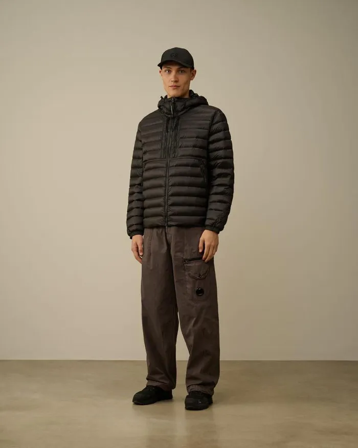 CP Company Jacket and Coats DD Shell Goggle Down Jacket Black 8211 Man