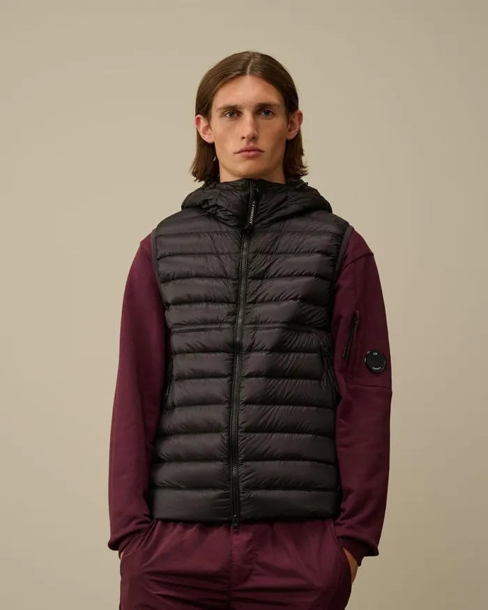 CP Company Jacket and Coats DD Shell Goggle Down Vest Nightshade Purple 8211 Man