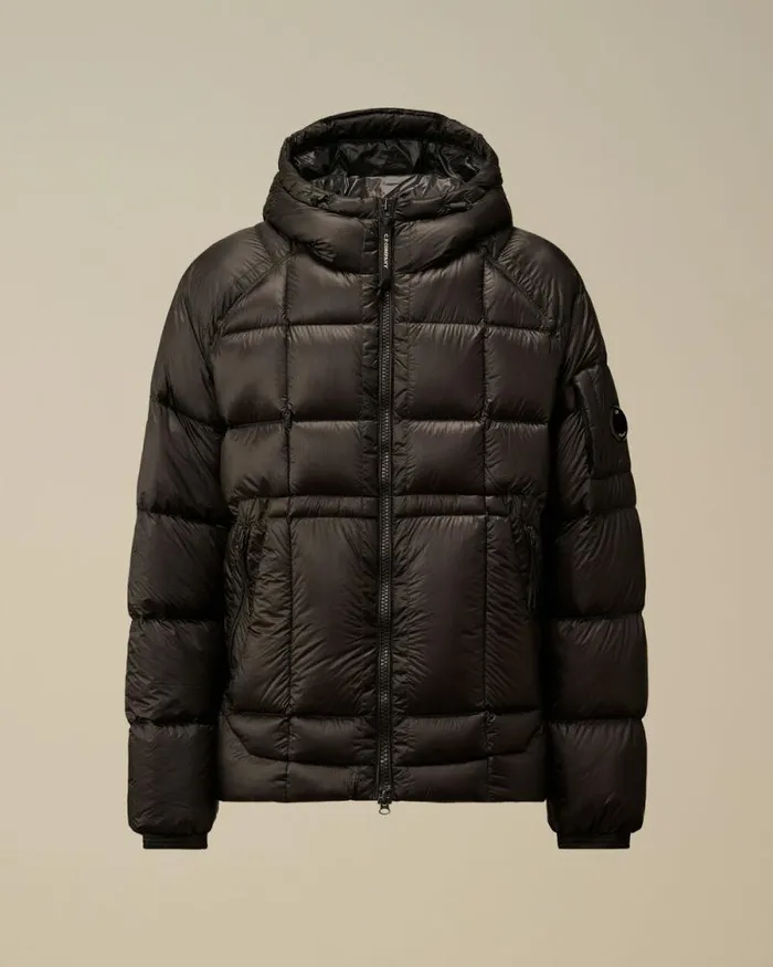 CP Company Jacket and Coats DD Shell Hooded Medium Down Jacket Black 8211 Man CP Company Jacket and Coats DD Shell Hooded Medium Down Jacket Black 8211 Man