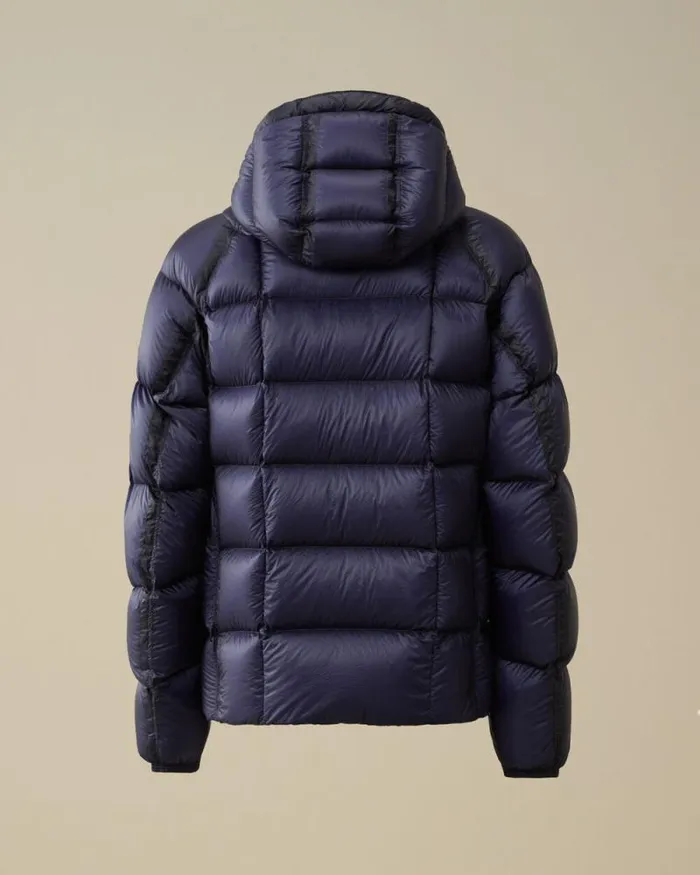 CP Company Jacket and Coats DD Shell Hooded Medium Down Jacket Estate Blue 8211 Man