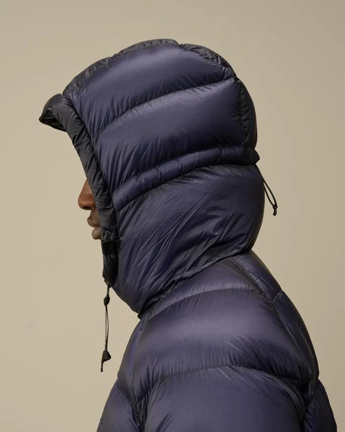 CP Company Jacket and Coats DD Shell Hooded Medium Down Jacket Estate Blue 8211 Man