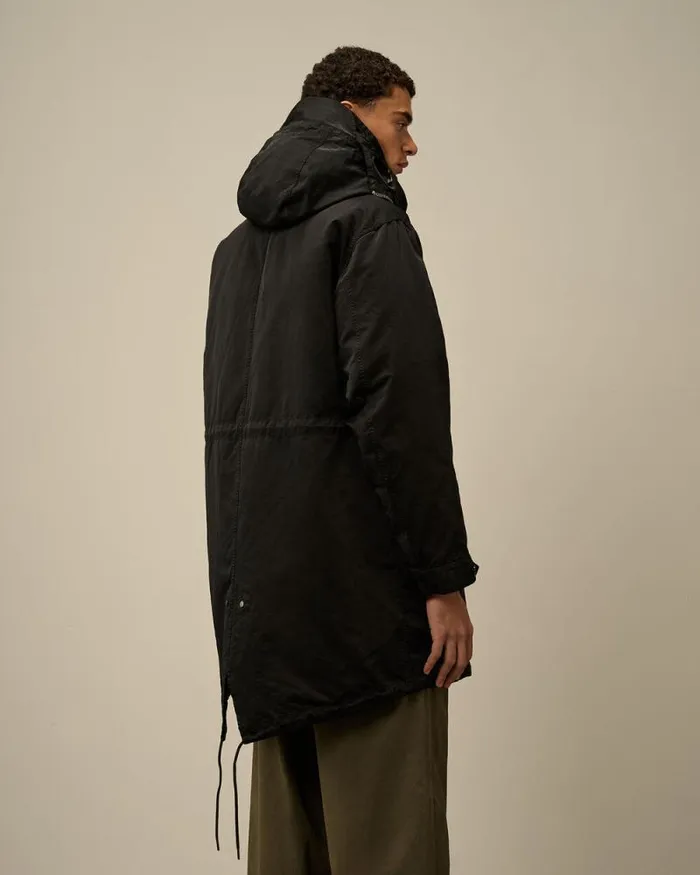 CP Company Jacket and Coats Micro Kei Explorer Parka Black 8211 Man