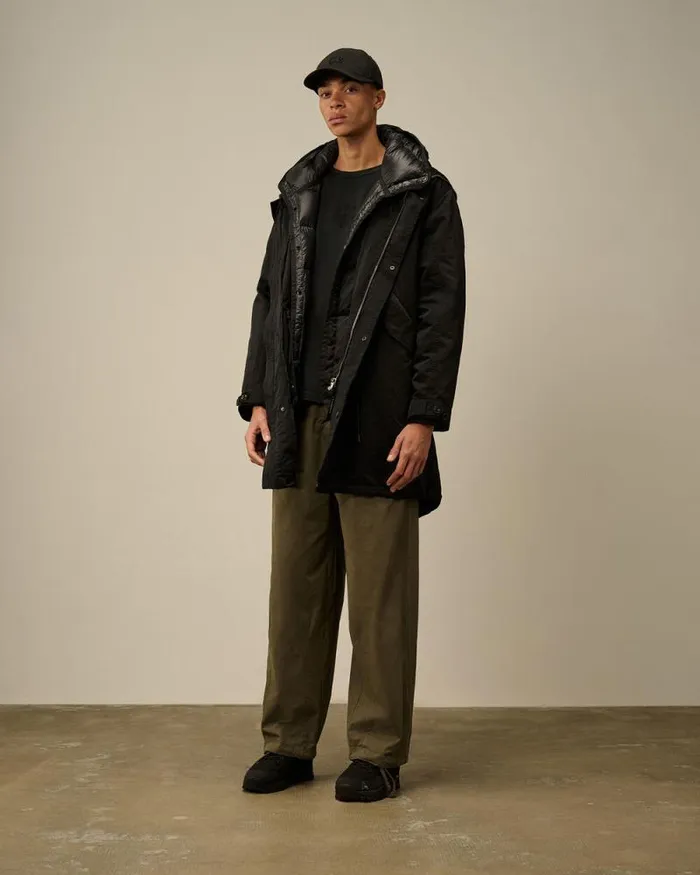 CP Company Jacket and Coats Micro Kei Explorer Parka Black 8211 Man