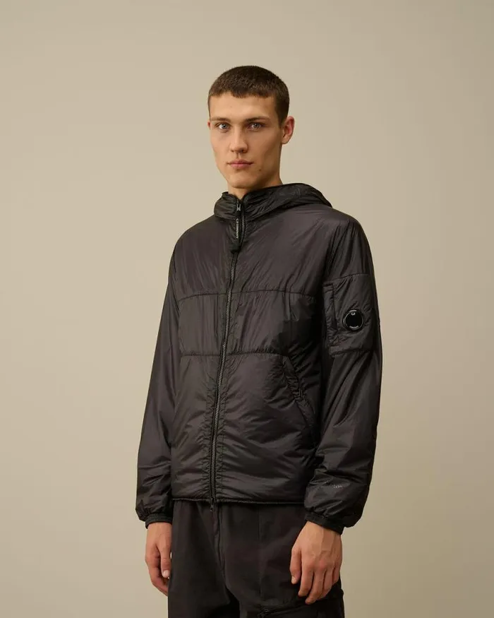CP Company Jacket and Coats Nada Shell Hooded Jacket Nightshade Purple 8211 Man