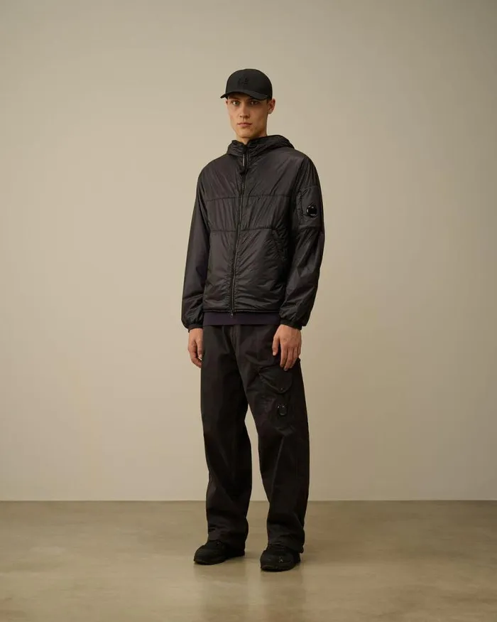 CP Company Jacket and Coats Nada Shell Hooded Jacket Nightshade Purple 8211 Man