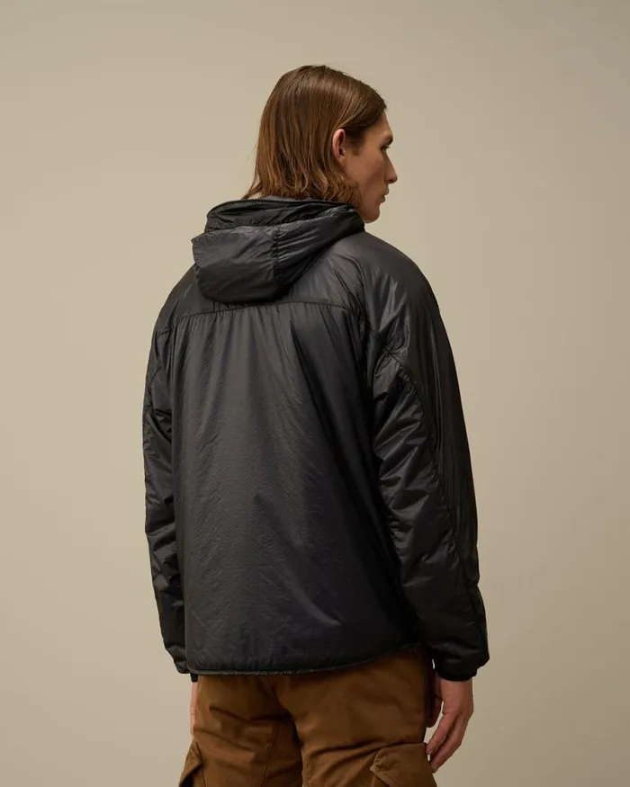 CP Company Jacket and Coats Nada Shell Hooded Jacket Total Eclipse Blue 8211 Man