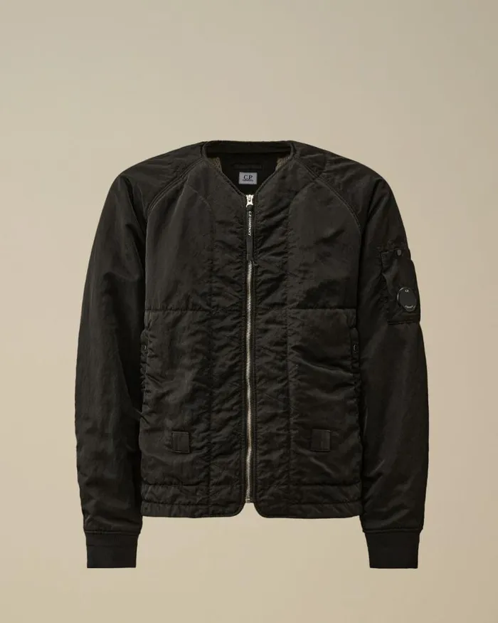 CP Company Jacket and Coats Nylon B Lined Bomber Jacket Black 8211 Man
