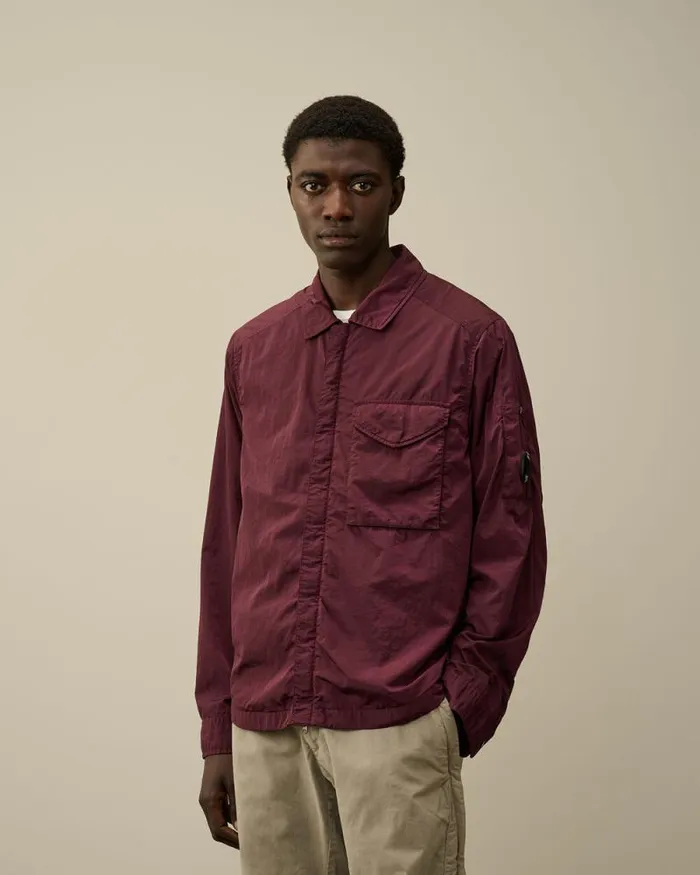 CP Company Overshirt ChromeR Lens Overshirt Potent Purple 8211 Man