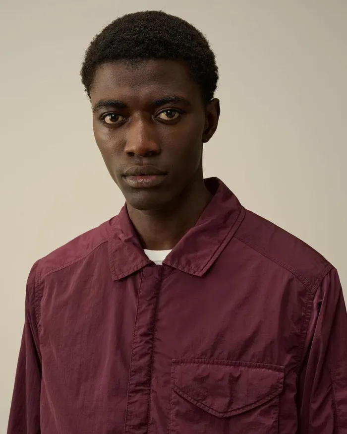 CP Company Overshirt ChromeR Lens Overshirt Potent Purple 8211 Man