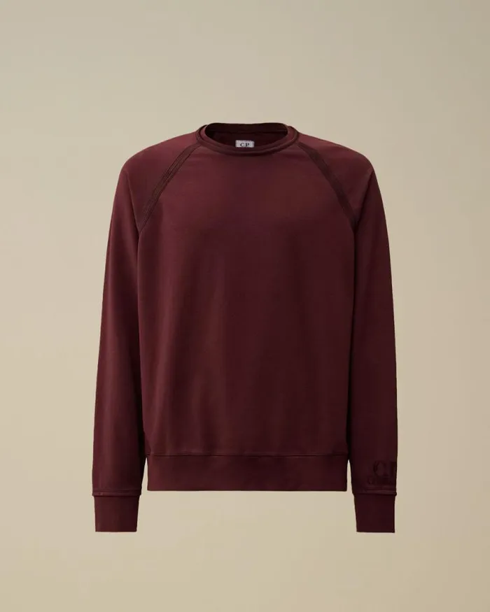 CP Company Sweatshirts Light Fleece Logo Crew Neck Sweatshirt Potent Purple 8211 Man CP Company Sweatshirts Light Fleece Logo Crew Neck Sweatshirt Potent Purple 8211 Man