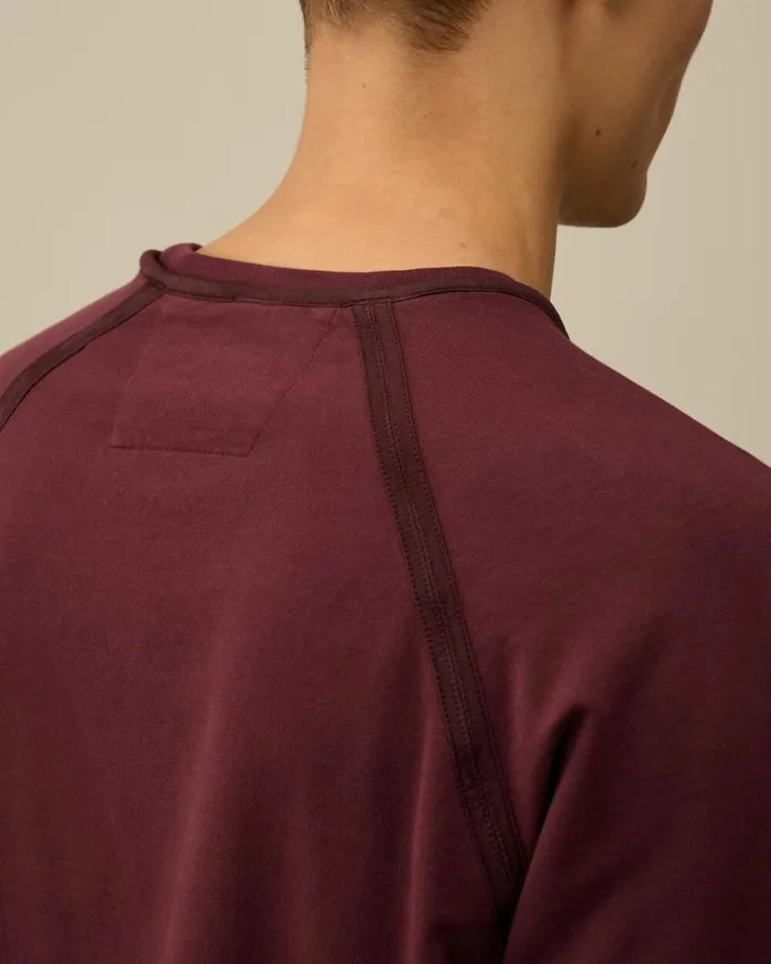 CP Company Sweatshirts Light Fleece Logo Crew Neck Sweatshirt Potent Purple 8211 Man
