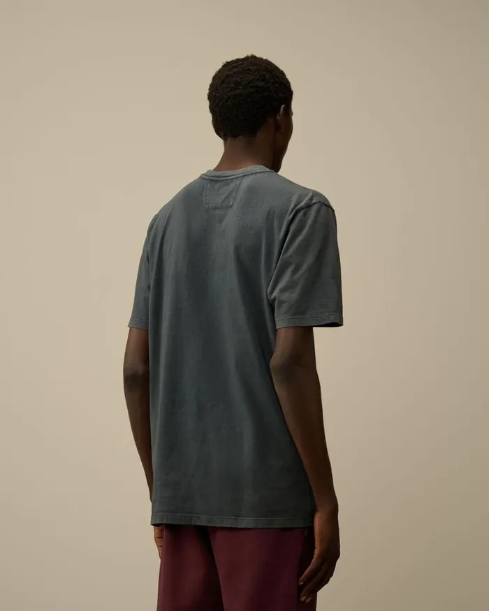 CP Company Tshirts and Polo 241 Jersey Logo Label TShirt Black Sand 8211 Man
