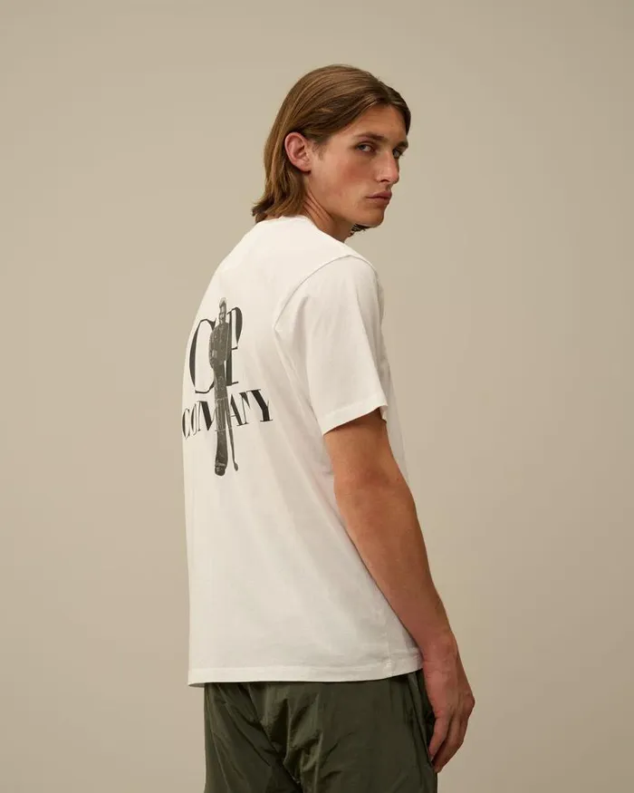 CP Company Tshirts and Polo 301 Jersey Bold British Sailor TShirt Gauze White 8211 Man