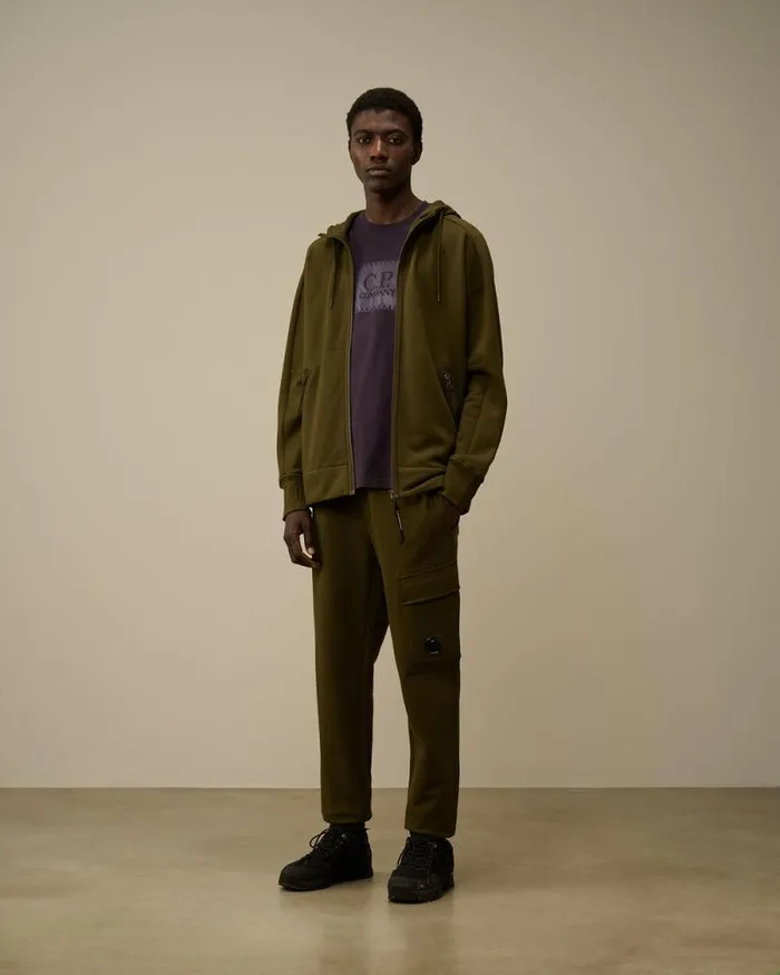 CP Company Tshirts and Polo 301 Jersey Logo Label TShirt Nightshade Purple 8211 Man