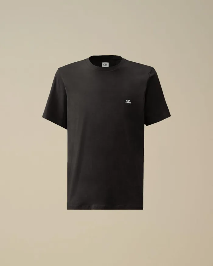 CP Company Tshirts and Polo 301 Jersey Logo Patch TShirt Black 8211 Man