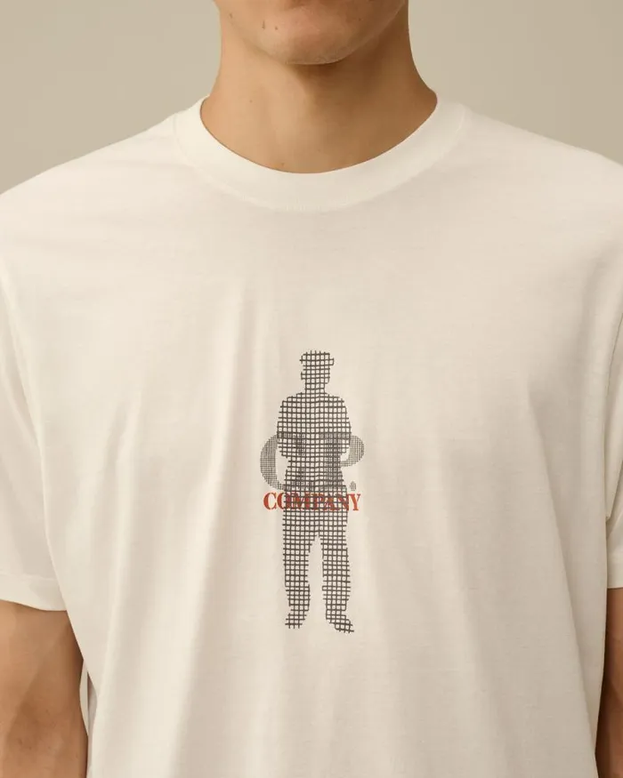 CP Company Tshirts and Polo 301 Jersey Waffled British Sailor TShirt Gauze White 8211 Man