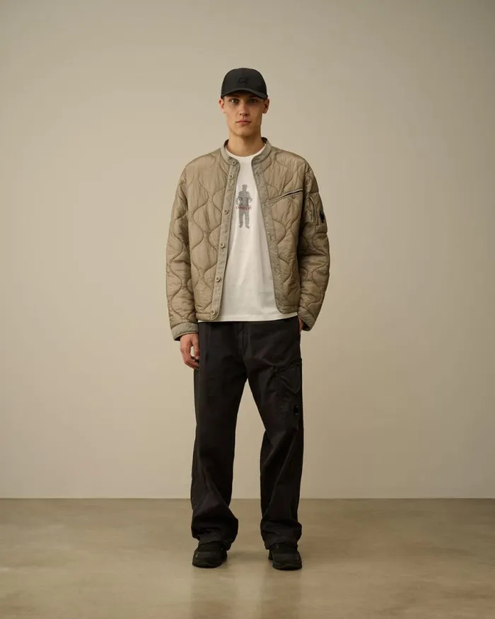 CP Company Tshirts and Polo 301 Jersey Waffled British Sailor TShirt Gauze White 8211 Man