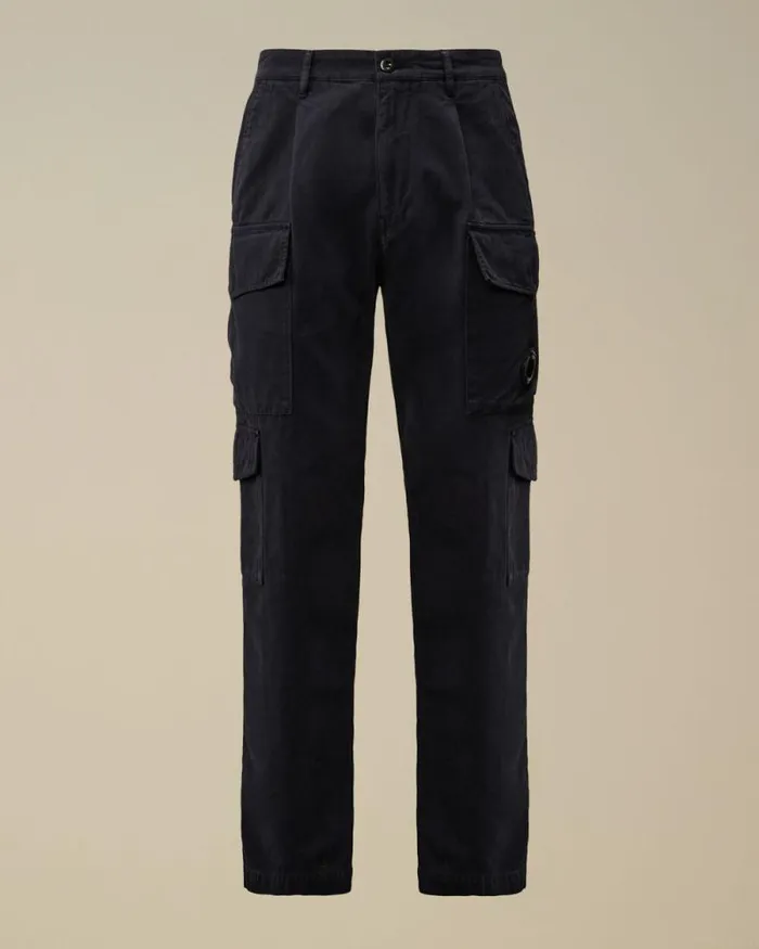CP Company Trousers Vintage Army Structure Regular Cargo Pants Total Eclipse Blue 8211 Man CP Company Trousers Vintage Army Structure Regular Cargo Pants Total Eclipse Blue 8211 Man