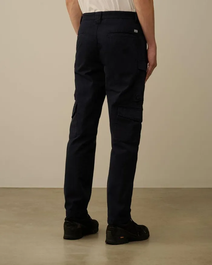 CP Company Trousers Vintage Army Structure Regular Cargo Pants Total Eclipse Blue 8211 Man