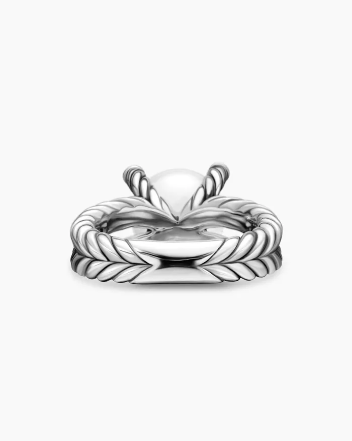 Cable Collectibles Pearl Ring In Sterling Silver With Diamonds 11mm Women David Yurman Statement Cable Collectibles Pearl Ring In Sterling Silver With Diamonds 11mm Women David Yurman Statement