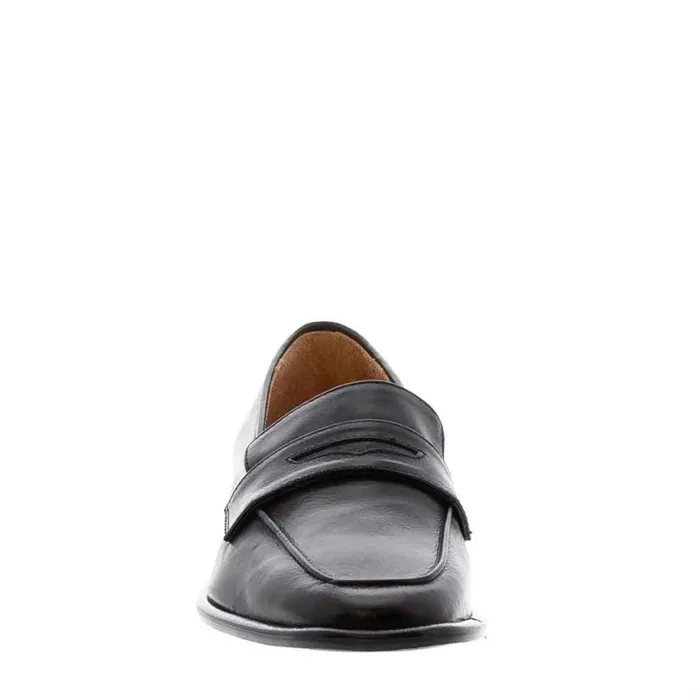 Carl Scarpa Angeilca Black Leather Penny Loafers Women Bestselling