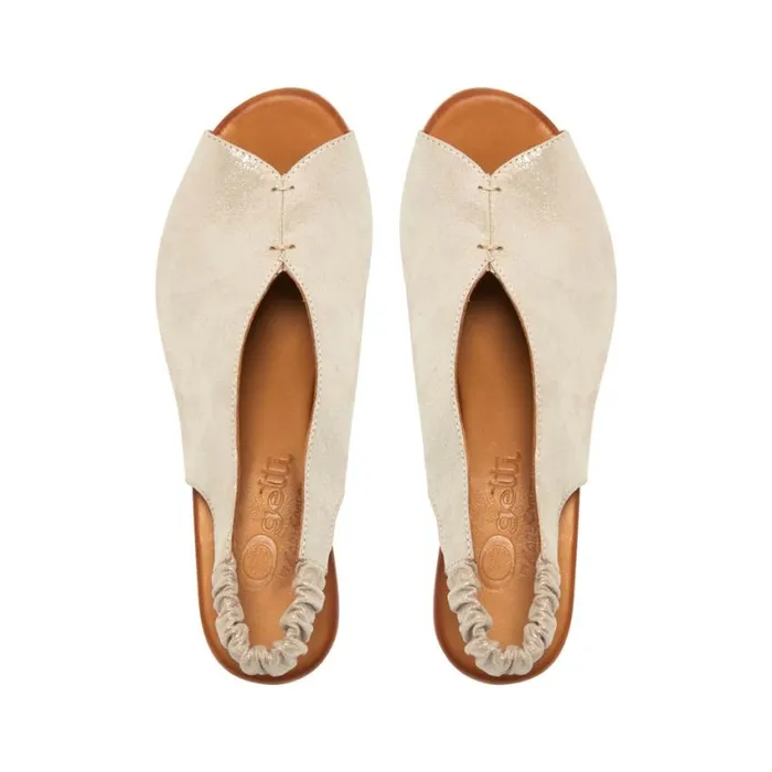 Carl Scarpa Buttercup Silver Leather Slingback Sandal Women Sandals