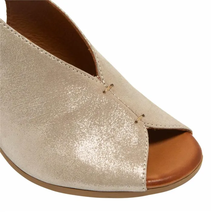 Carl Scarpa Buttercup Silver Leather Slingback Sandal Women Sandals