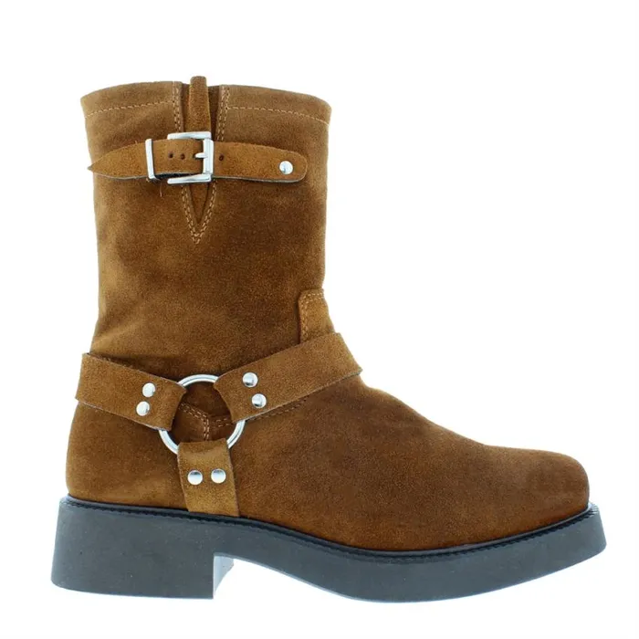 Carl Scarpa Cosmic Low Heel Tan Suede Ankle Boot Women Suede Ankle Boots