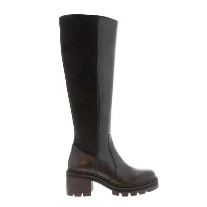 Carl Scarpa Dodie Black Leather Knee High Boots Women Leather Boots