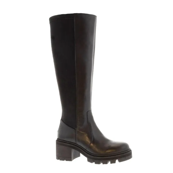 Carl Scarpa Dodie Black Leather Knee High Boots Women Leather Boots