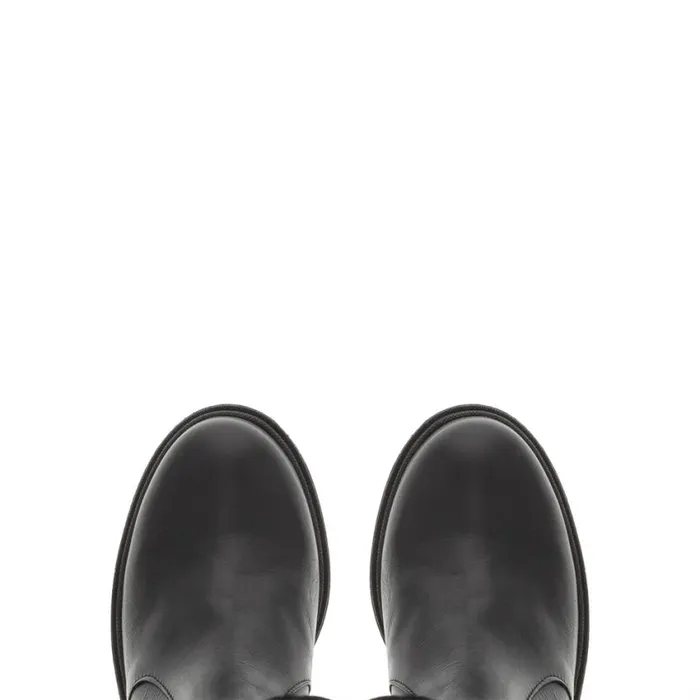 Carl Scarpa Dodie Black Leather Knee High Boots Women Leather Boots