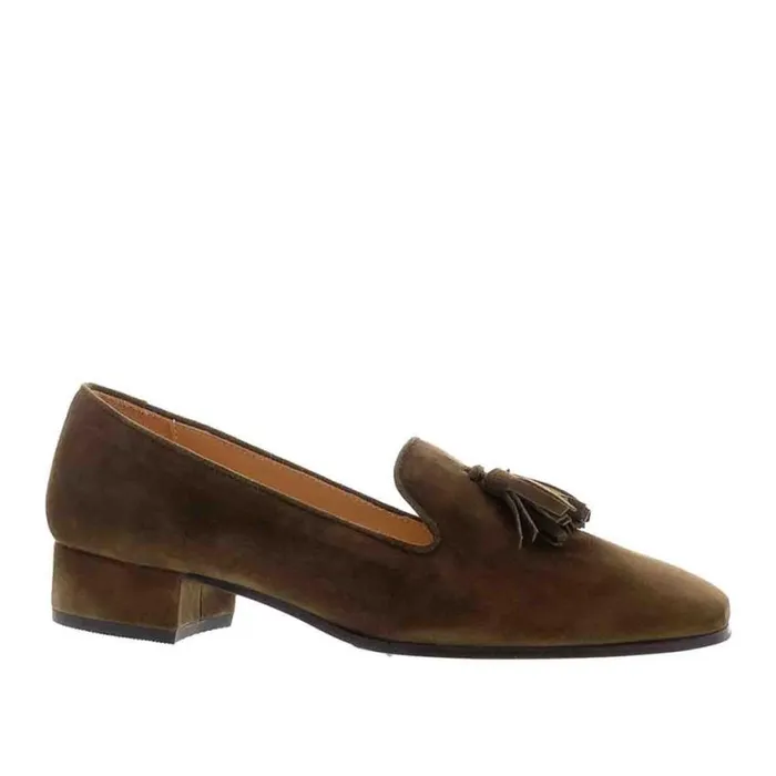 Carl Scarpa Fiadh Khaki Suede Loafers Women Bestselling