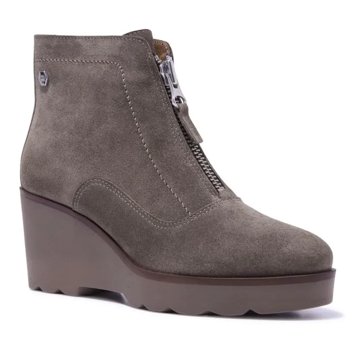 Carl Scarpa Kelania Grey Suede Ankle Boots Women Suede Ankle Boots